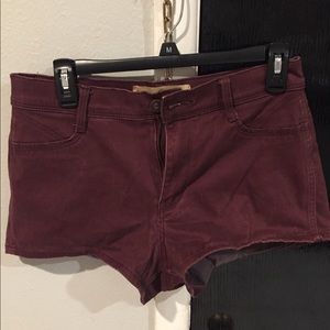 Hollister khaki shorts - Burgundy size 9